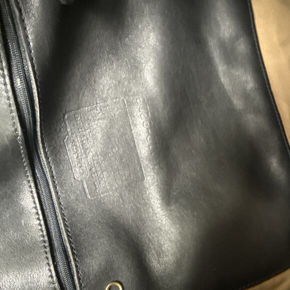 Vintage Genuine Coach 9213 Black Leather Shoulder BAG Medium Hobo - Picture 11 of 12